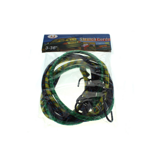 Set mit 3 Spannseilen mit Haken