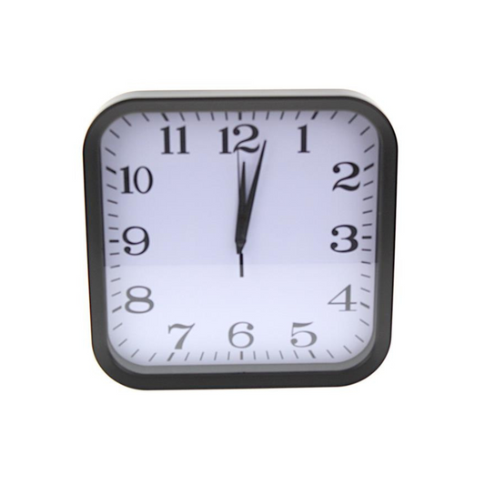 Wanduhr weiss – 28x28x3cm