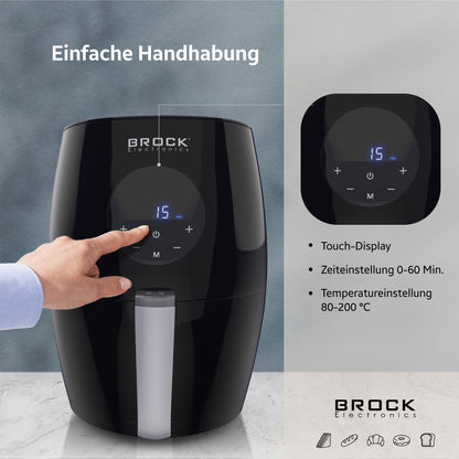 AFD 3502 BK Digitale Heißluftfritteuse 3,5L