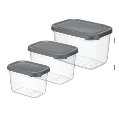 BNM0537 Vakuum Vorratsdose 3 Tlg. - 800ml/1300ml/2300ml