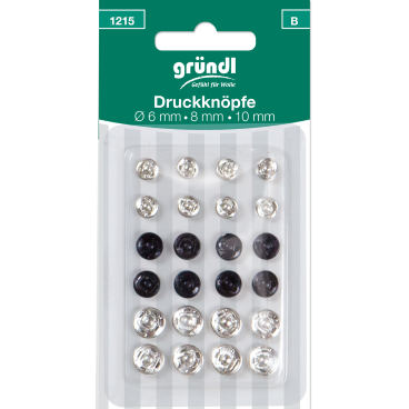 Gründl Druckknöpfe, 24 Stück
