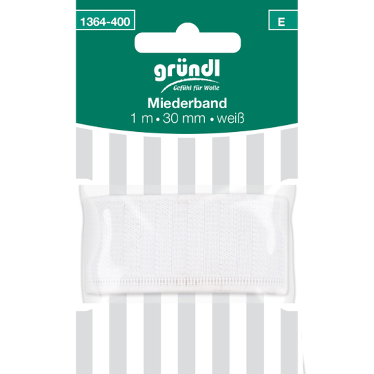 Gründl Midderband 30mm x 1m, weiß