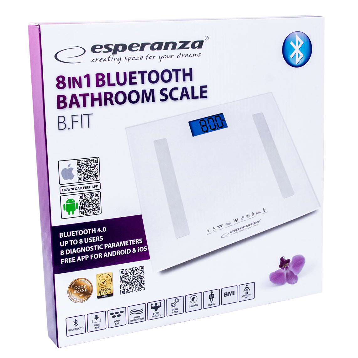 EBS016W Personenwaage Bluetooth