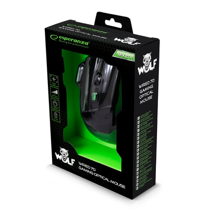 EGM201G Kabelgebundene Gaming Maus 7D opt. USB MX201