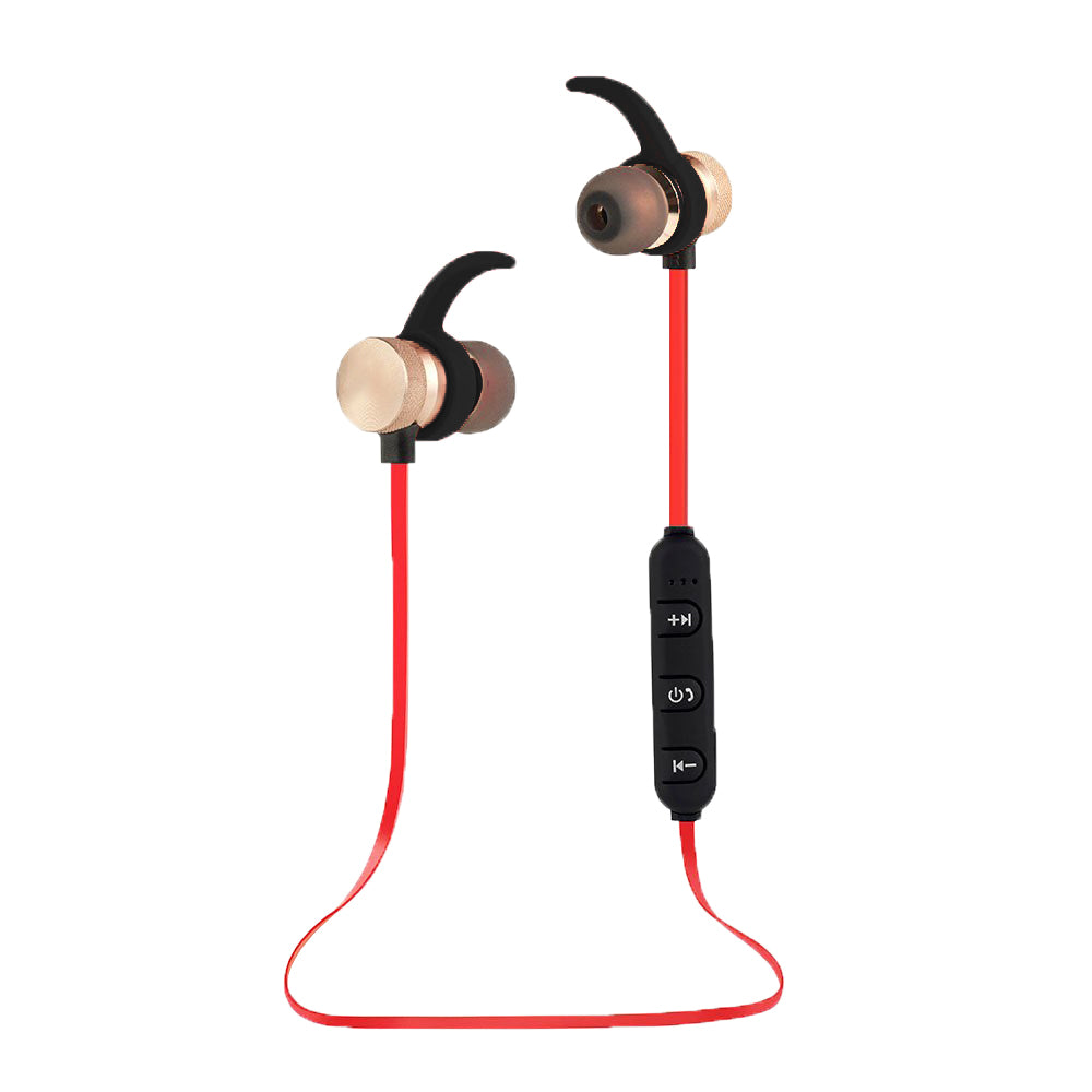 EH186L Bluetooth Magnetische Metall Kopfhörer – Rot