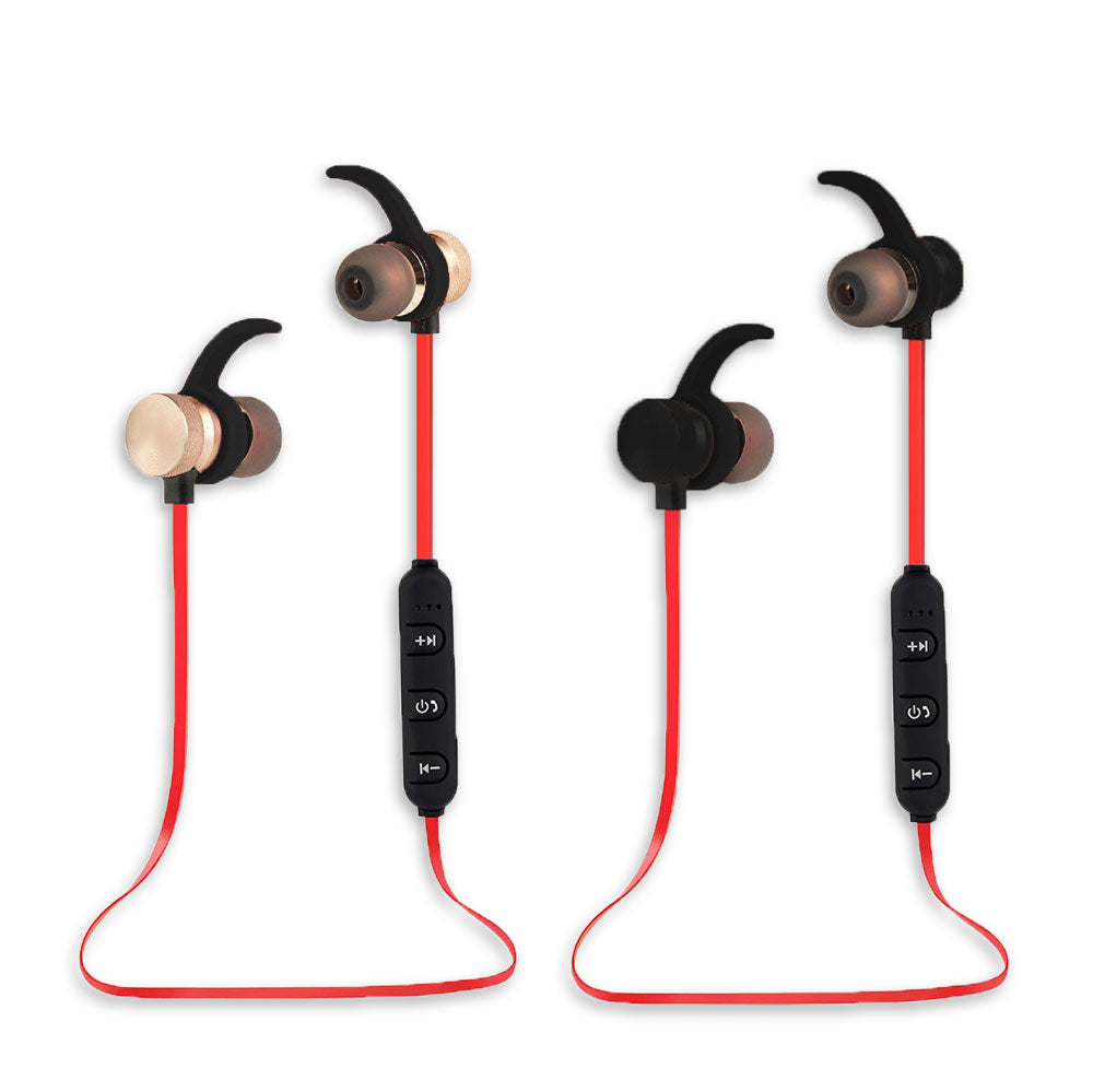 EH186L Bluetooth Magnetische Metall Kopfhörer – Rot