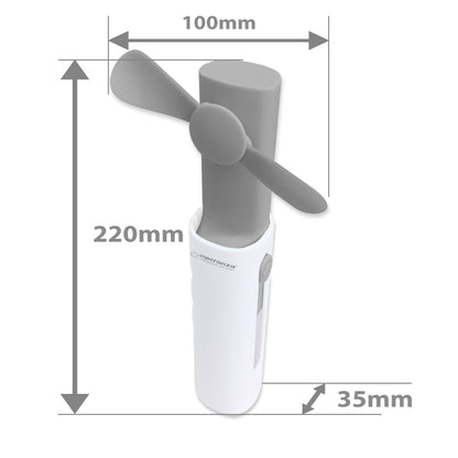 EHF101E mini Ventilator mit Powerbank 1200 mAh