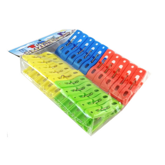 Wäscheklammern aus Kunststoff, 20 Stück/Packung