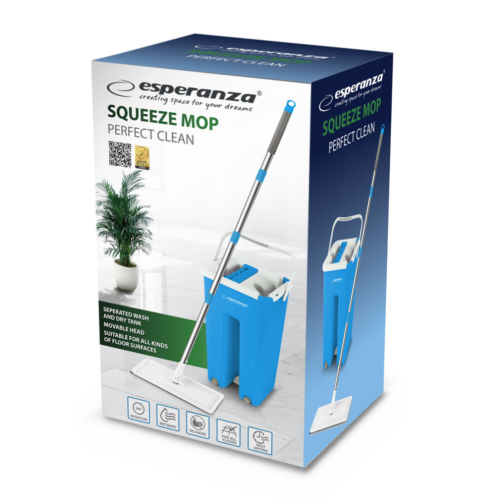 EHS004 Flachmop Mop + Eimer