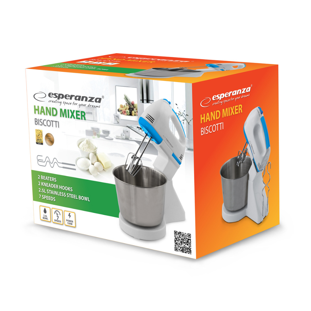 EKM019WB Mixer mit Schüssel 2,5L – 150W