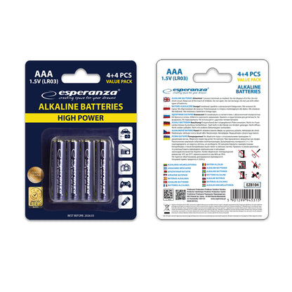 EZB104 Alkaline Batterien AAA – 8er Packung