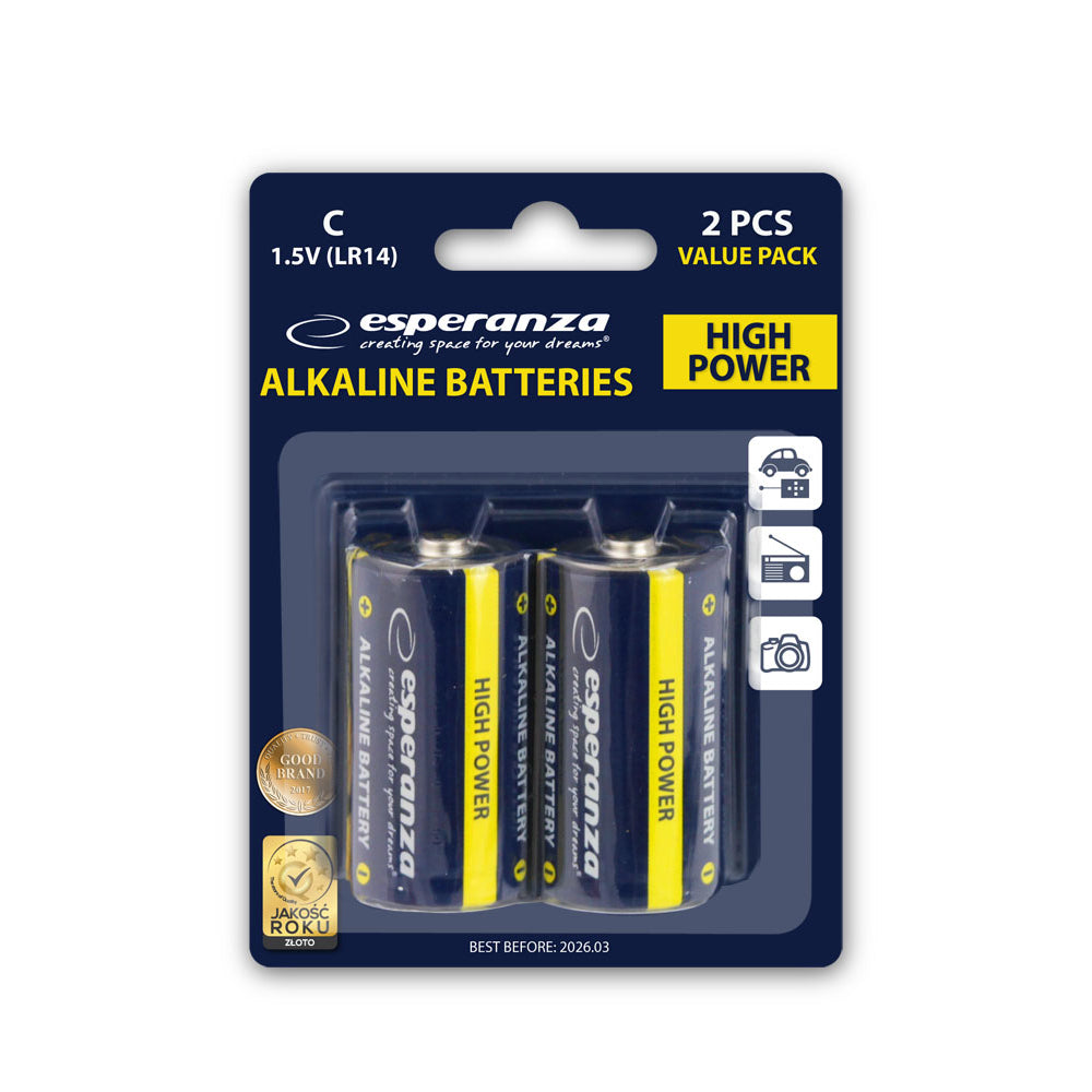 EZB107 Alkaline Batterien C LR14 – 2er Packung