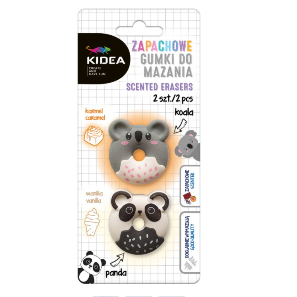 Duftende Radiergummis, 2 Stk. Koala + Panda