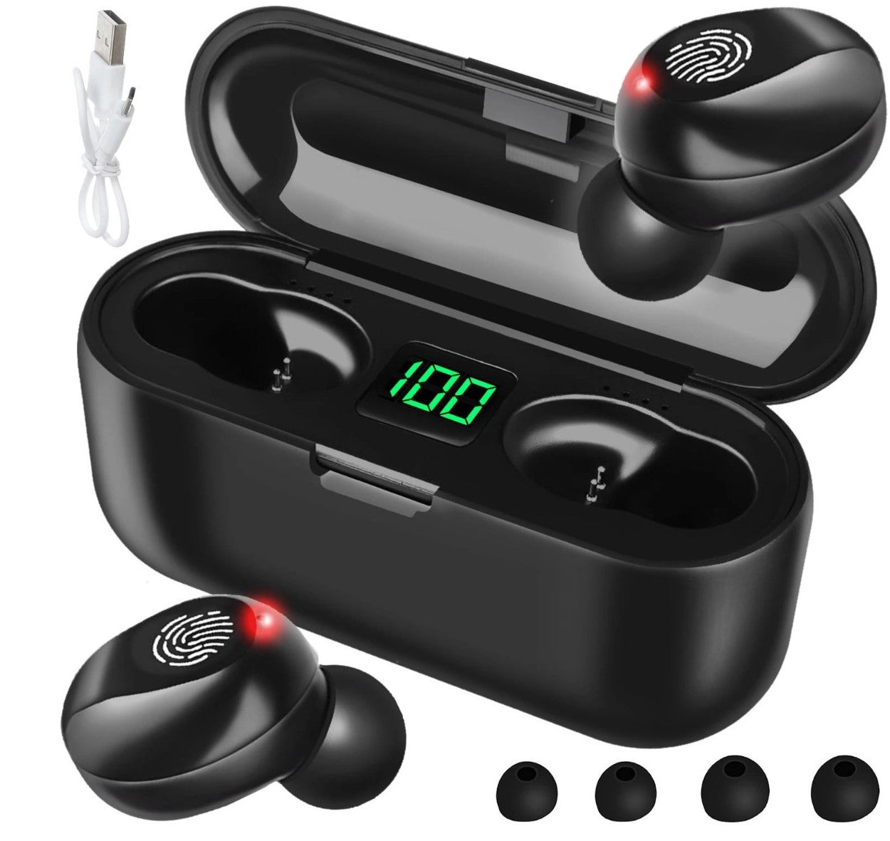 Kabellose Bluetooth-Kopfhörer mit Powerbank