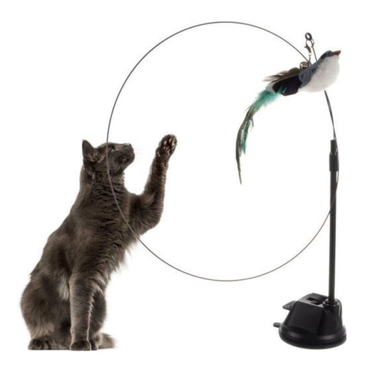 Bewegliche Katzenangel mit Saugnapf