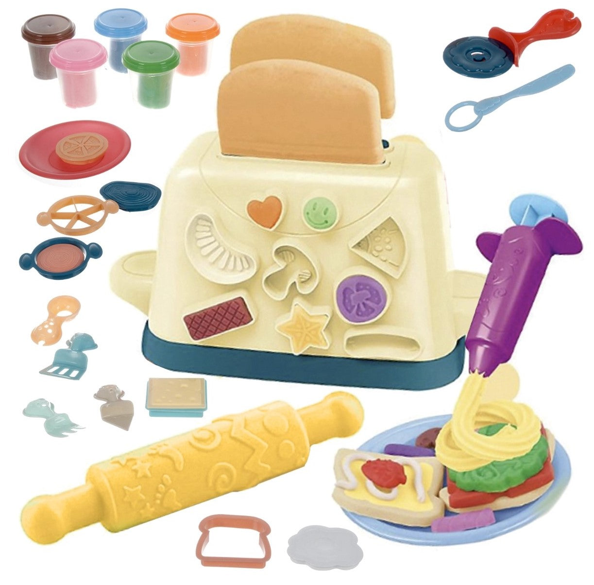 Play-Dough-Set mit Toaster