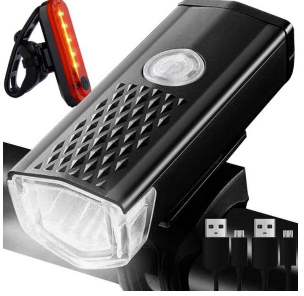 Fahrradlicht LED mit Rücklicht USB
