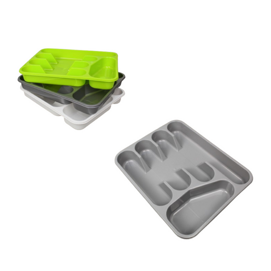 Besteckschubladeneinsatz 33x26x4,5 cm, gemischte Farben