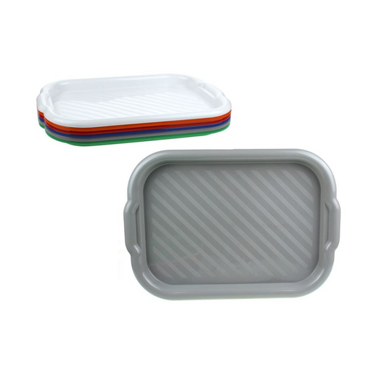 Tablett aus Kunststoff – 47x33cm, Farbmix