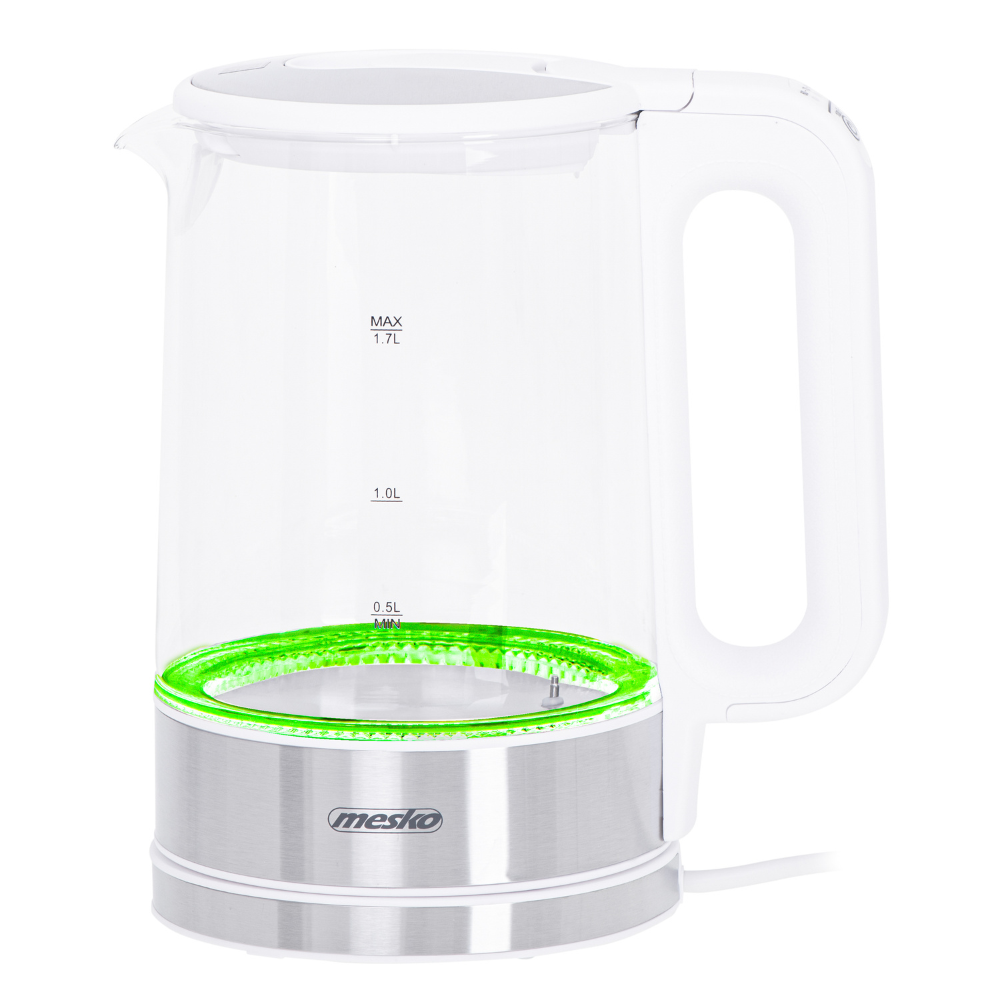 MS 1301w Wasserkocher Glas mit Temperatursteuerung 1,7L