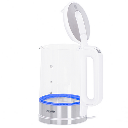 MS 1301w Wasserkocher Glas mit Temperatursteuerung 1,7L