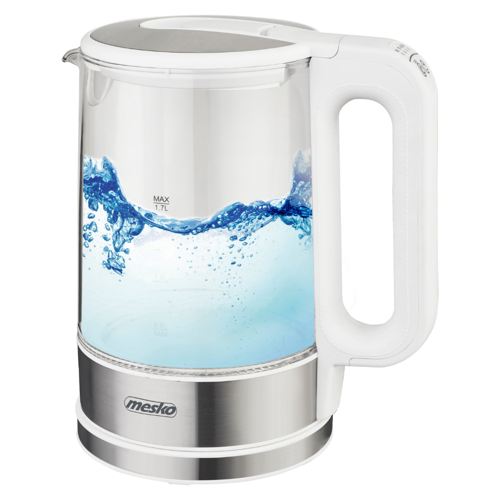 MS 1301b Wasserkocher Glas mit Temperatursteuerung 1,7L