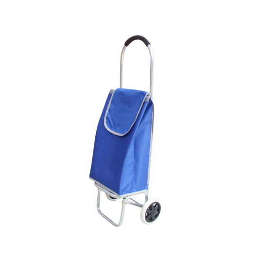 Einkaufstrolley, blau – 80x23x33cm
