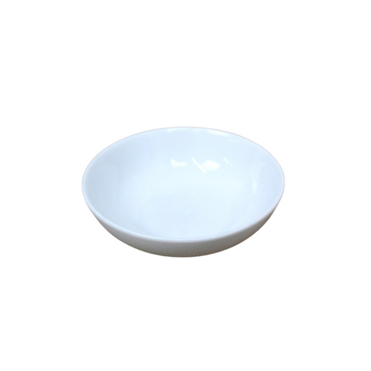 Schüssel aus Keramik, weiß, glatt – 12,5x3,8cm