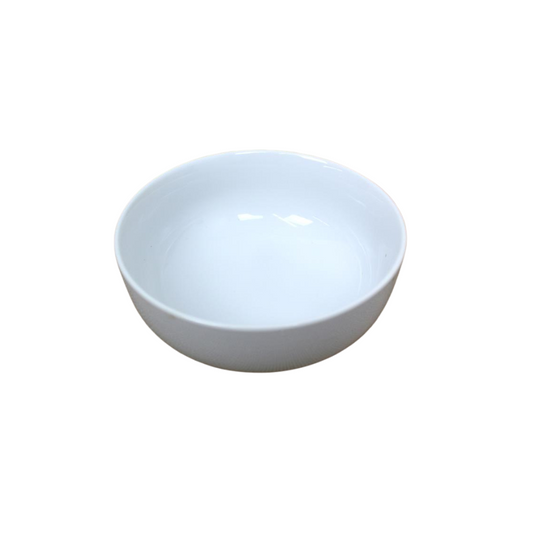 Schüssel aus Keramik, weiß, glatt – 16x6cm