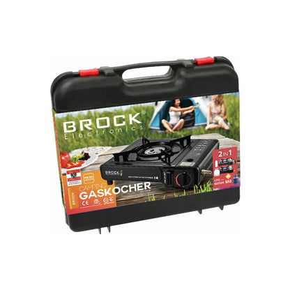 PSG 001 BK kompakter Gasherd im Koffer - 2200W