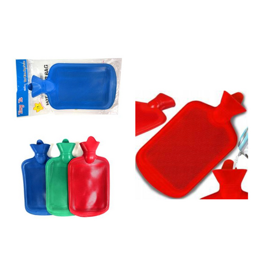Wärmflasche 2 Liter - 35x18cm, Farbmix