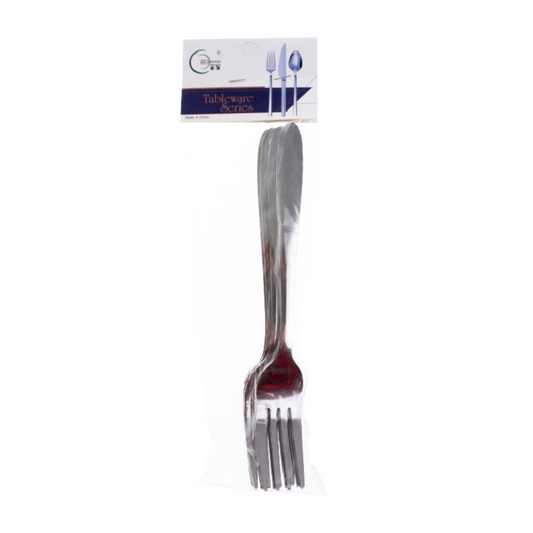 6-Teiliges Stahlbesteck Gabel Set – 18cm