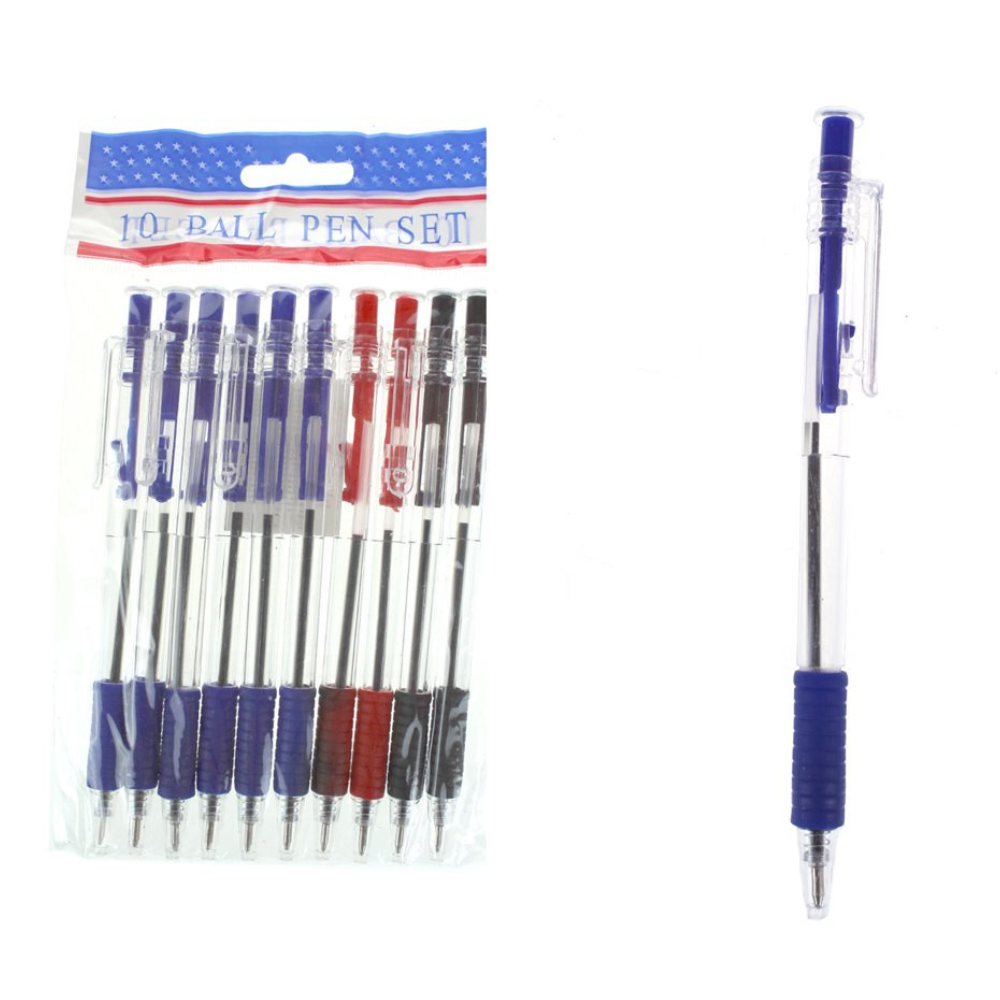 10er Set Kugelschreiber