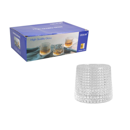 6er Set Trinkglas – 230ml - mit konvexem Boden