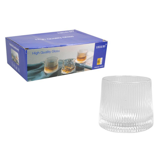 6er Set Trinkglas – 230ml - mit konvexem Boden