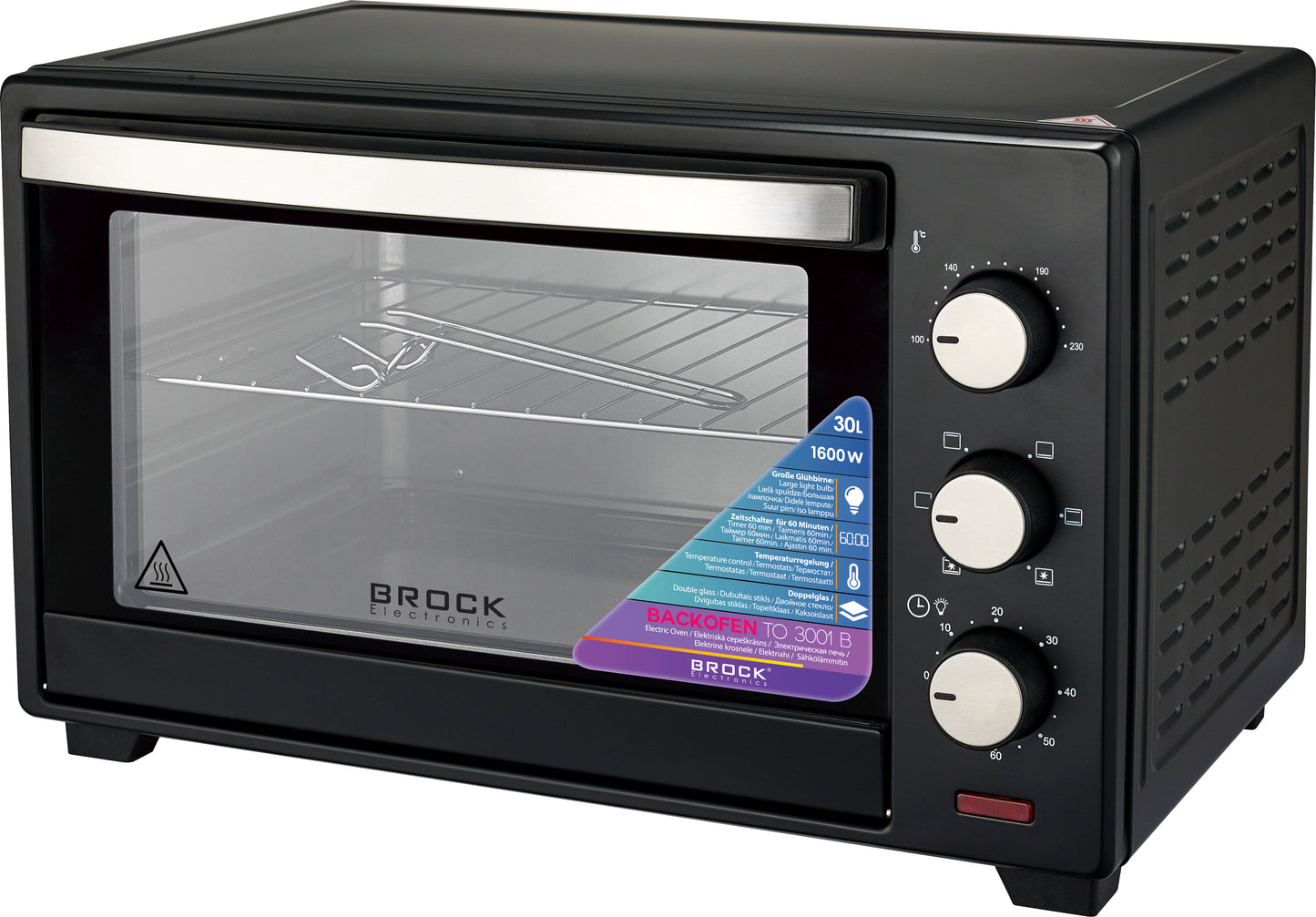 TO 3001 BK Backofen 30L