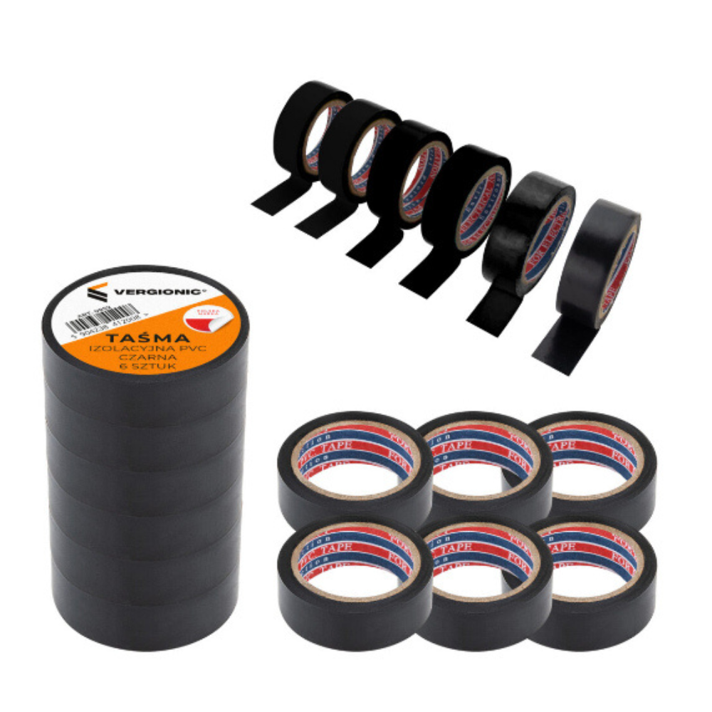 PVC-Isolierband 6m schwarz – 1 Stk