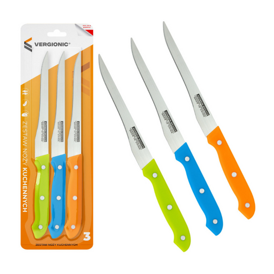 3er-Set Küchenmesser – 24cm