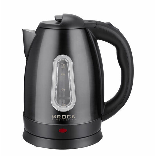 WK 0604 BK Wasserkocher Edelstahl 1,7L