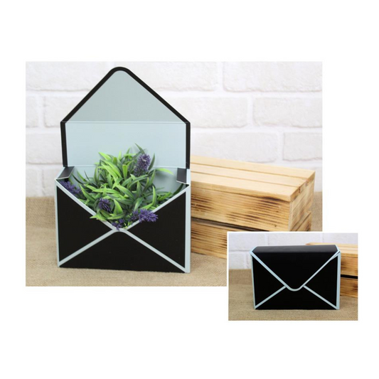 Geschenkebox – 20x14x7cm, schwarz/blau