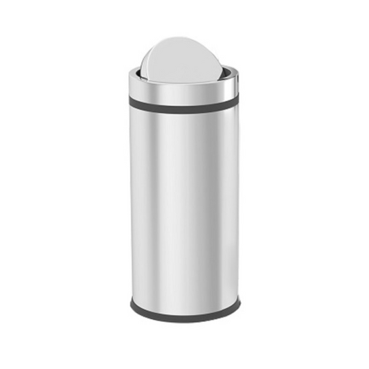 ZLN 4599 Edelstahl Mülleimer 16 L, drehbarer Deckel