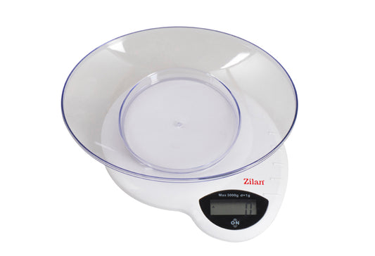 ZLN 7697w Küchenwaage mit Schale