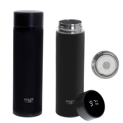 AD 4506 bk Thermobecher mit LED-Anzeige – 473ml