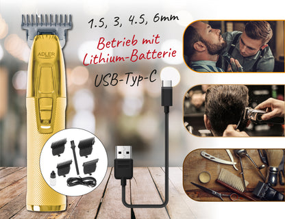AD 2836g Professioneller Haarschneider / Bartschneider - USB