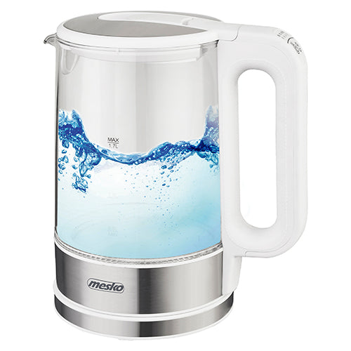 MS 1301w Wasserkocher Glas mit Temperatursteuerung 1,7L