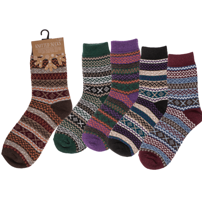 Stricksocken, Unisex, Stripes