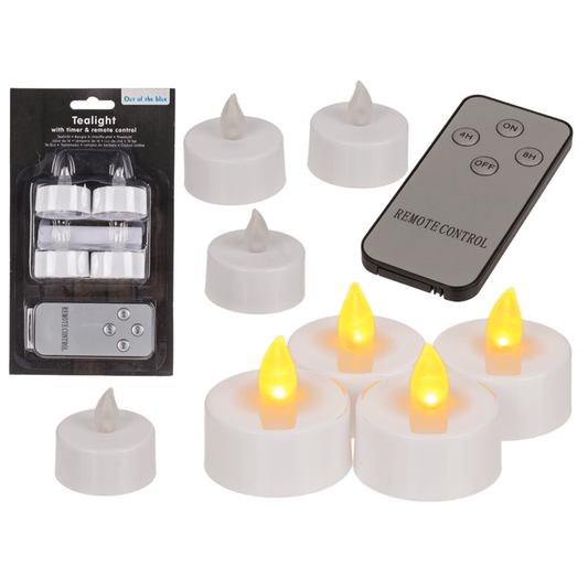 Teelicht mit Timer & Fernbedienung, 4 cm